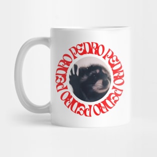 Pedro Raccoon Retro Mug